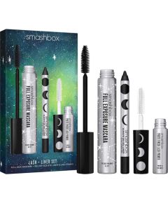Set Smashbox: Photo Finish, Eyelash Primer, 4 ml + Always On, Gel Pencil Eyeliner, Brewed, 1.2 g + Full Exposure, Waterproof, Volumizing, Mascara, Black, 9.56 ml Kосметические средства