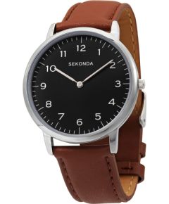 Sekonda, Sekonda, Quartz Leather Strap Watch, 1348.84, For Men Rokas pulksteņi 