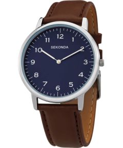 Sekonda, Sekonda, Quartz Leather Strap Watch, 1347.84, For Men Rokas pulksteņi 