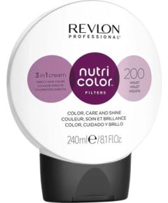 Revlon, Nutri Color Filters, Hair Colouring Cream Toner, 200 Violet, 240 ml Matu kopšana