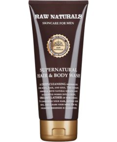 Raw Naturals, Supernatural, 100% vegan, Hair Shampoo, Conditioner & Shower Gel 3-In-1, 200 ml Šampūni