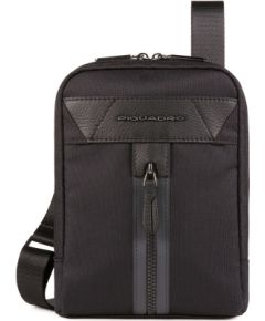 Piquadro, Trakai, Shoulder Bag, Textile Crossbody Bag, Black, 23 x 17 x 5 cm, For Women Сумки, обложки для ноутбуков