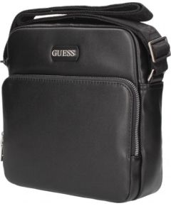 Guess, Torba, Textile Crossbody Bag, Black, 19 x 23 x 2 cm, For Men Somas portatīvajiem datoriem