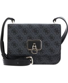 Guess, Noelle, Belt, Magnetic Clip, Textile Crossbody Bag, Black, 14 x18.5 x7 cm, For Women Somas portatīvajiem datoriem