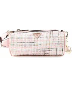 Guess, Manhattan, Polyester, Shoulder Bag, Textile Crossbody Bag, Pink Tweed, For Women Somas portatīvajiem datoriem