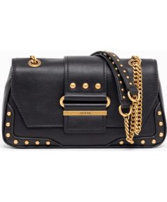 Guess, Greta, Polyurethane, Textile Crossbody Bag, Black, hwvb81 29210, 16 x 29 x 5.3 cm, For Women Сумки, обложки для ноутбуков