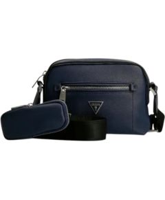 Guess, Certosa, Synthetic Leather, Textile Crossbody Bag, Blue, HMCERTP2228, 19.5 x 22.5 x 132 cm, For Women Somas portatīvajiem datoriem
