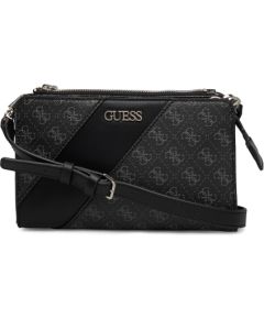 Guess, Camy, Double Zip, Textile Crossbody Bag, Black, For Women Сумки, обложки для ноутбуков