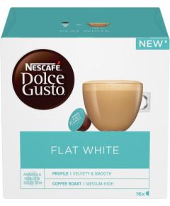 Nescafe Dolce Gusto Flat White, 16 portions - Coffee capsules Kafijas kapsulas, kafija