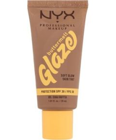 NYX Buttermelt Glaze Soft Glow Skin Tint SPF30 - Rozjasňující make-up s UV ochranou 30 ml 09 Hazelnut Butta Духи и косметика