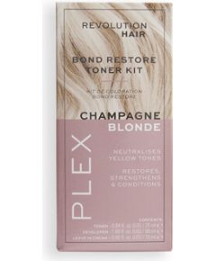 Revolution Haircare Plex Bond Restore Toner Kit 90 ml Chestnut Matu kopšana