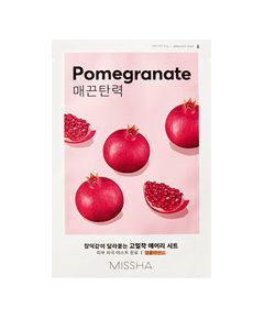 Missha Pomegranate Airy Fit Sheet Mask - Zpevňující pleťová maska 19ml Smaržas - NESAKĀRTOTS