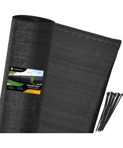 Затеняющая сетка Springos SN0040 140 г/м2 1,5х10м 50 Кабельных стяжек черные Теплицы