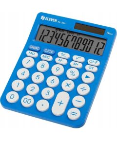 Kalkulator Eleven ELEVEN Kalkulator biurowy w kolorze niebieskim, okrągłe białe przyciski, RK2311BL Jaunumi - Birojam