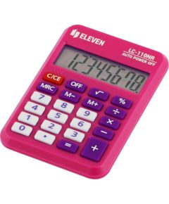 Kalkulator Eleven ELEVEN Kalkulator kieszonkowy LC110NR-PK różowy Jaunumi - Birojam
