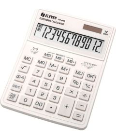 Kalkulator Eleven Eleven Kalkulator SDC444XRWHE, biała, biurkowy, 12 miejsc, podwójne zasilanie Jaunumi - Birojam