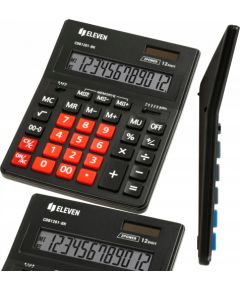Kalkulator Eleven ELEVEN kalkulator biurowy czarny z pomarańczową klawiaturą numeryczną CDB1201BK-OR Jaunumi - Birojam