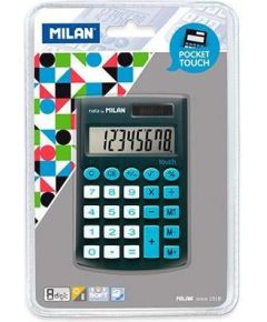 Kalkulator Milan Kalkulator kieszonkowy Pocket Touch 150908KBL czarno-niebieski Jaunumi - Birojam