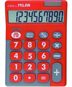 Kalkulator Milan Kalkulator 10 pozycyjny Touch Duo pomaraĹ„czowy Jaunumi - Birojam