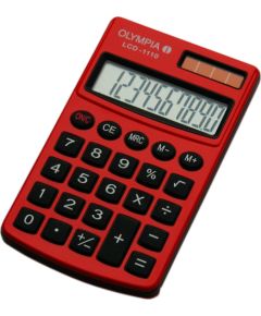 Kalkulator Olympia Olympia Taschenrechner LCD-1110 rot Jaunumi - Birojam