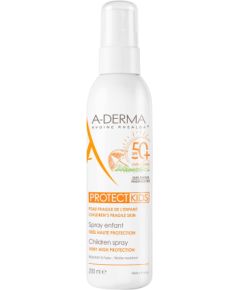 A-Derma, Protect Kids, High UV protection, Sunscreen Spray, SPF 50+, 200 ml Косметика для тела
