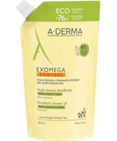 A-Derma, Exomega Control, Emollient, Shower Oil, For Very Dry To Atopic Sensitive Skin, 500, ml Refill Гели для душа для тела
