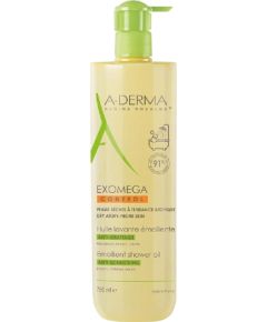 A-Derma, Exomega Control, Emollient, Shower Oil, For Very Dry To Atopic Sensitive Skin, 200 ml Dušas želejas ķermenim