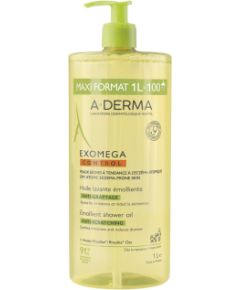 A-Derma, Exomega Control, Fragrance, Emollient, Shower Oil, Body, For Dry Skin, 1000 ml Dušas želejas ķermenim
