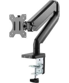 Deltaco Single Gas Spring, 17"-32", 8 kg, 1 monitor, black - Monitor Desk Mount TV un monitoru stiprinājumi, kronšteini