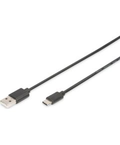 Digitus USB Type-C connection cable, Type USB-A to USB-C AK-300154-018-S Дата USB-кабели