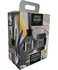 Sweet Home Collection Shades of Grey Set - Dárková sada aroma difuzéru se svíčkou Smaržas - NESAKĀRTOTS