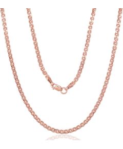 Золотая цепочка Мона-лиза 2.1 мм, облегченное, алмазная обработка граней #1400058(Au-R), Красное Золото 585°, длина: 50 см, 2.33 гр. Ķēdītes