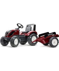 Falk FALK Traktorek Czerwony Valtra S4 na Pedały z Przyczepką od 3 Lat Новости - Детские товары