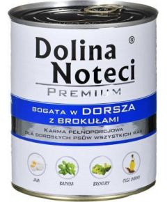Dolina Noteci DOLINA NOTECI Premium bogata w dorsza z brokułami - mokra karma dla psa - 800g Suņu barība