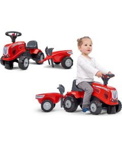 Falk FALK Traktorek Baby Mac Cormick Czerwony z Przyczepką + akc. od 12 miesięcy Новости - Детские товары