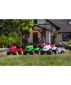 Falk Traktorek X Tractor Zielony z Przyczepką Klakson Jaunumi, Bērnu preces