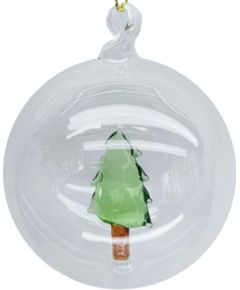 Christmas ornament JOY TREE GLASS D8cm, glass Новинки Для дома и сада 