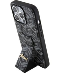 Guess Apple  Guess PU Grip Stand G Cube Case for iPhone 15 Pro Black Чехлы - альтернативные