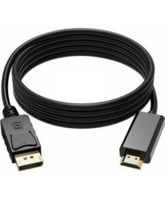 RoGer DisplayPort Male to HDMI Male Black 1.8m 4 x 2K  Кабель HDMI