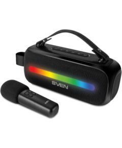 Pārnēsājams skaļrunis Sven PS-255 Black with Microphone Беспроводные колонки