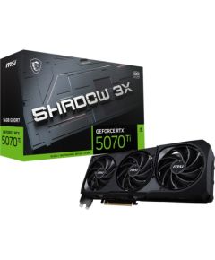 MSI GeForce RTX 5070 Ti 16G SHADOW 3X OC NVIDIA 16 GB GDDR7 BULK Grafiskās video kartes