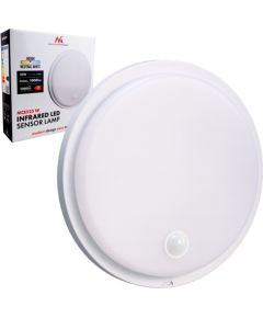 Maclean LED lamp with motion sensor, PIR sensor, white, 10W, IP65, 1000lm, neutral color, MCE525 W Modernās lampas