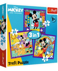 TREFL DISNEY Pužļu komplekts 3in1 Mikipele Puzles