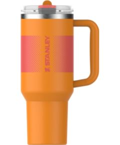 Stanley Термокружка с трубочкой The Quencher ProTour Flip Straw Tumbler 1,18 л, оранжевая Термо кружки