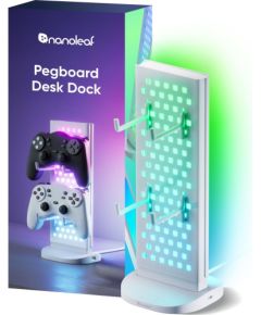 Nanoleaf Pegboard Desk Dock, White 15 W RGB Dekoratīvais apgaismojums 