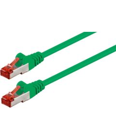 Goobay Patch kabelis;S/FTP;6;savienojums 1:1;vītņots;Cu;LSZH;zaļš;10m Dažādi vadi