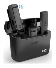 SBS Bezvadu mikrofoni ar USB-C uztvērēju Mikrofoni