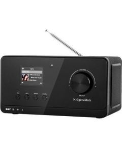 Kruger&matz Krüger&Matz KM0816.1 Internet Radio Black + FM Jaunumi - Audio-Video