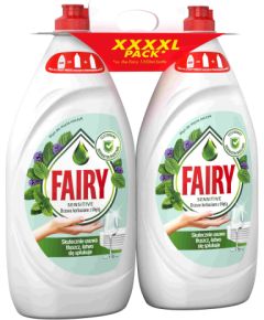 FAIRY Tea Tree&Mint trauku mazgāšanas līdzeklis, komplekts, 2x1350ml - 80807256 Tīrīšanas un Ķīmiskie līdzekļi