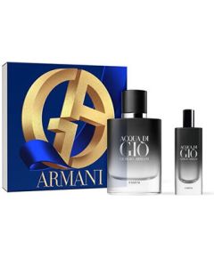 Giorgio Armani Acqua Di Gio Pour Homme Parfum Dárková sada Parfum 75 ml a miniaturka Parfum 15 ml 75ml Парфюмерные наборы